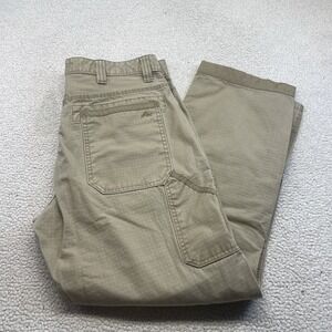 Ridgecut Pants Mens 36x32 Tan Toughwear Ripstop Double Knee Work Utility Trouser